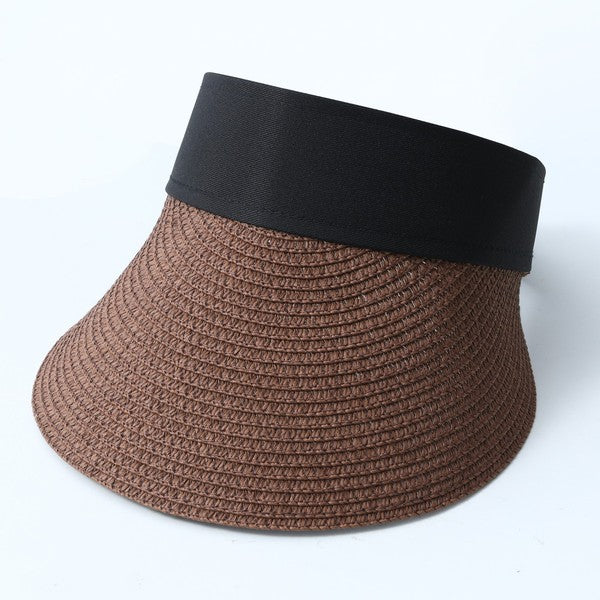 PAPER STRAW VISOR HAT