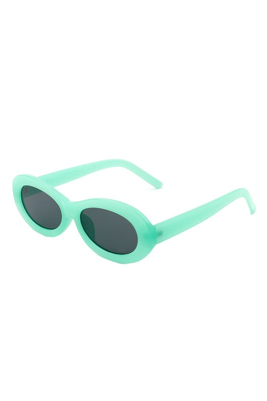 Oval Retro Narrow Small 90s Round Sunglasses