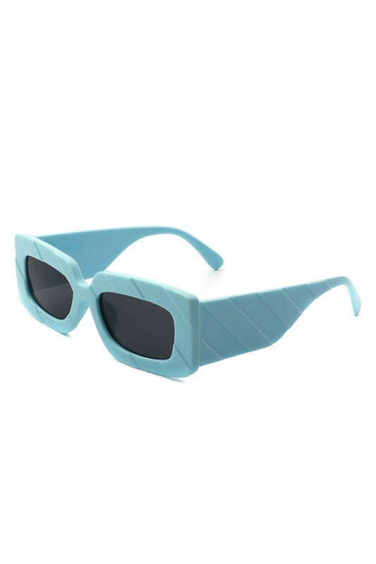 Square Retro Chunky Fashion Sunglasses