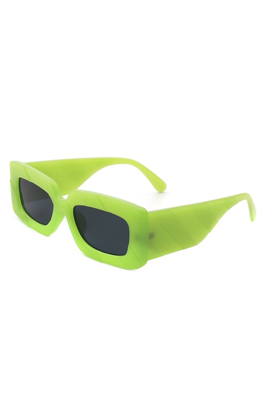 Square Retro Chunky Fashion Sunglasses