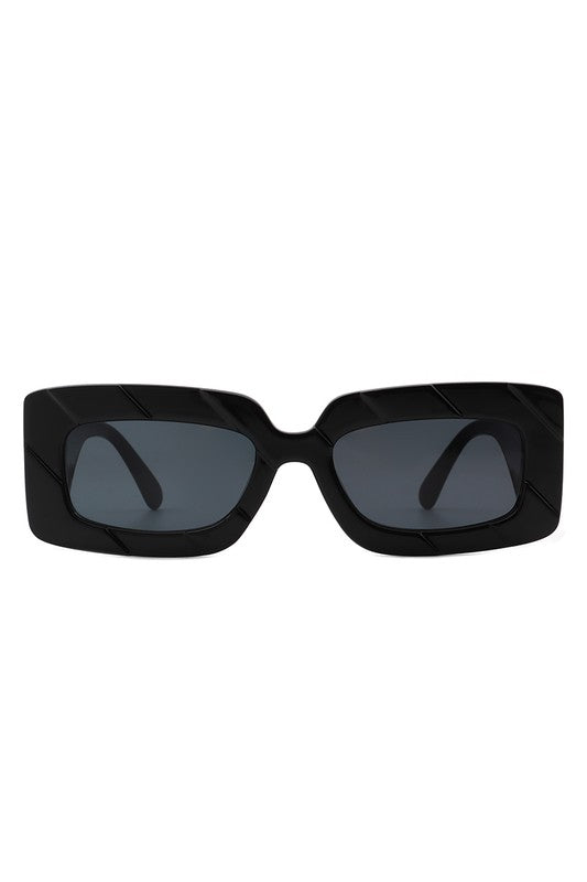 Square Retro Chunky Fashion Sunglasses