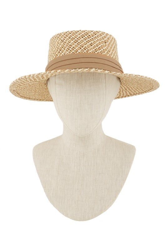 Straw Weave Floppy Brim Sun Hat