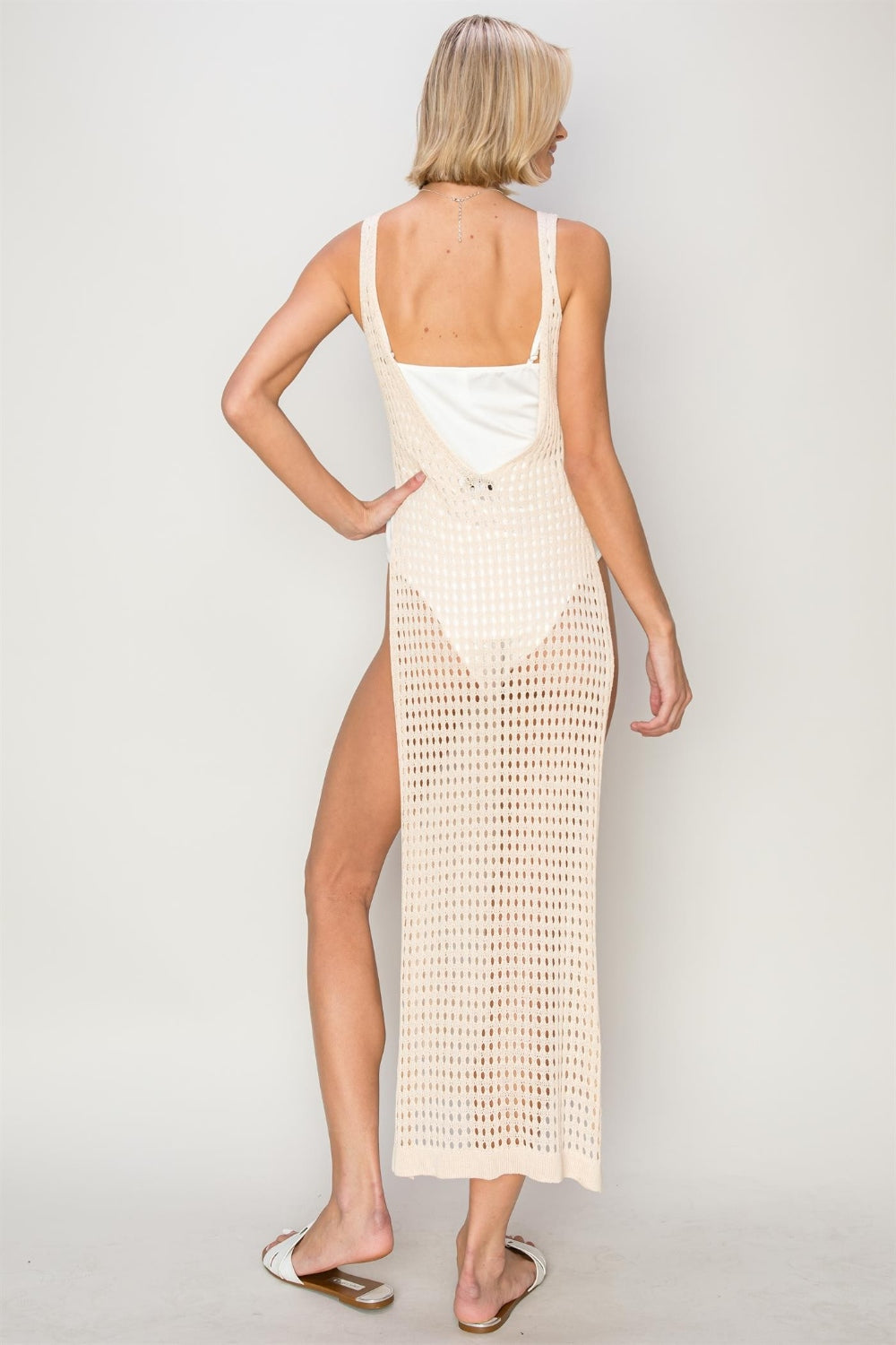 HYFVE Crochet Backless Cover Up