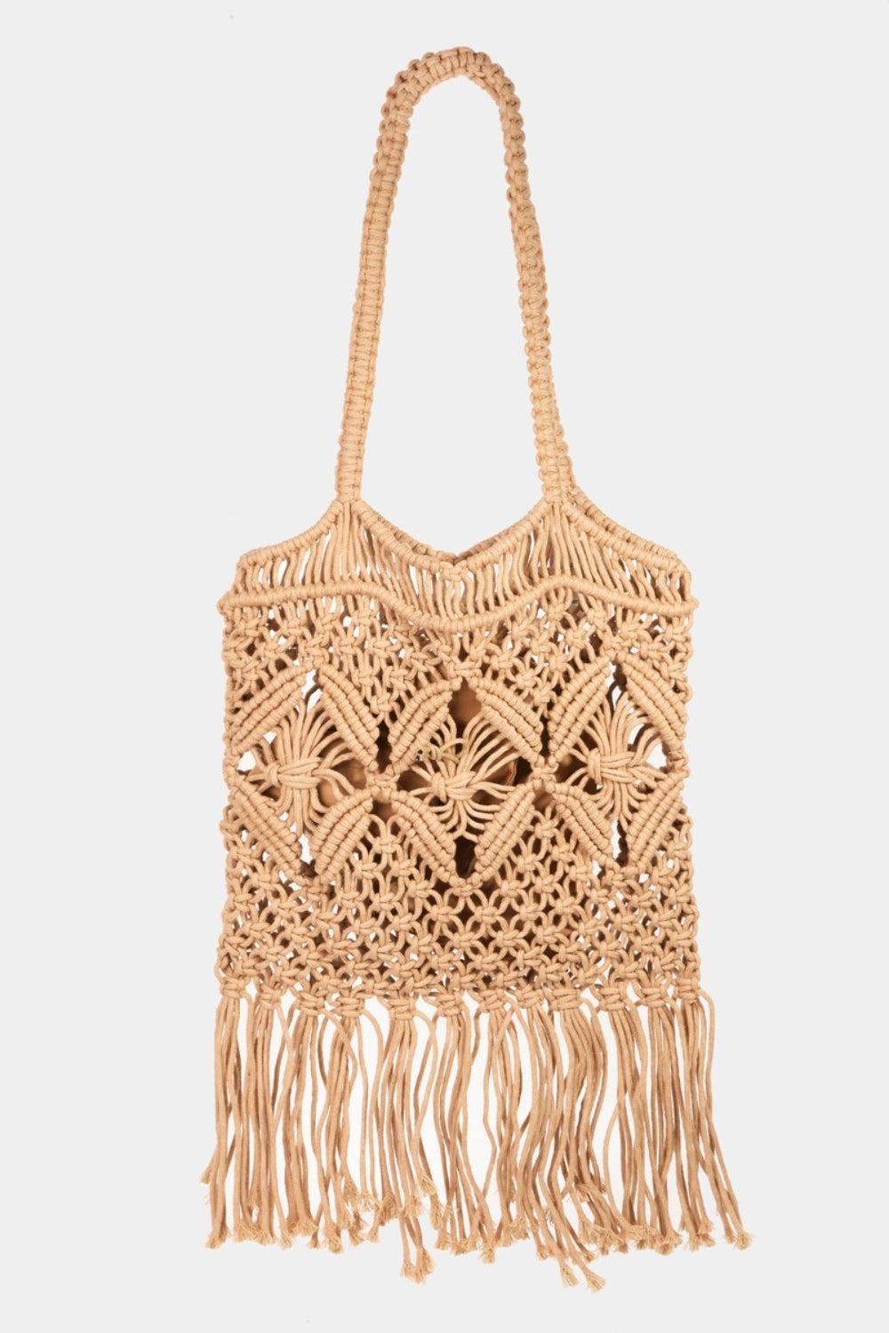 Fame Woven Handbag with Tassel