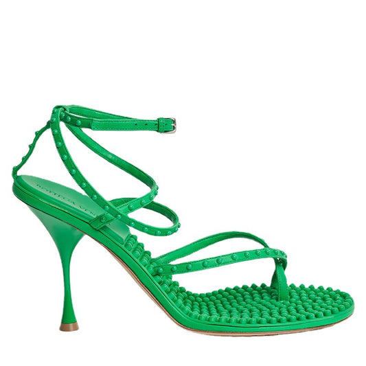 Green Stiletto Heels Size Size Flip Flop Sandals