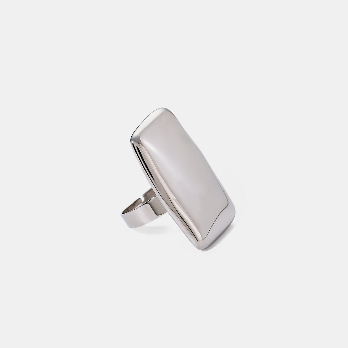 Stainless Steel Rectangle Adjustable Open Ring